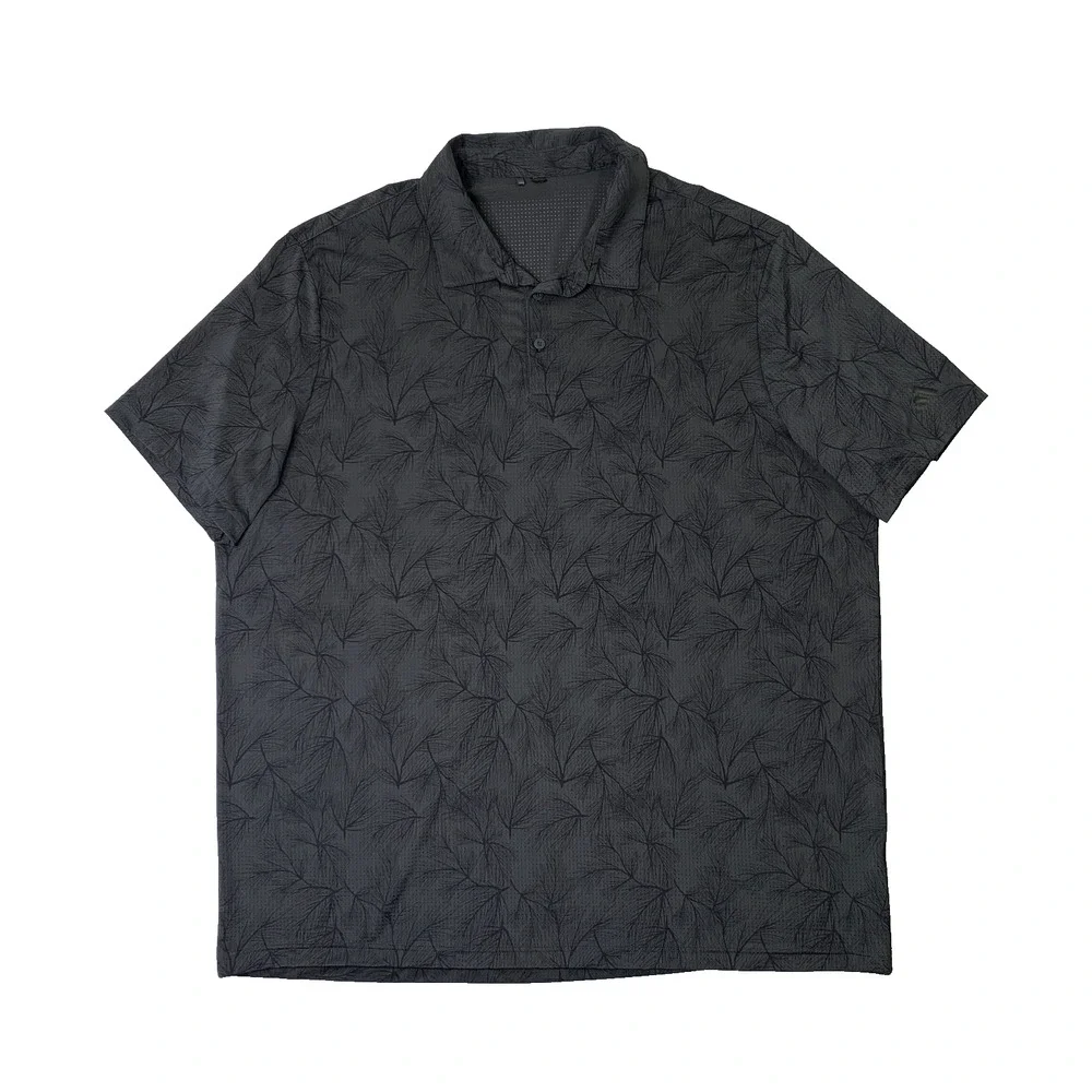 Adidas Polo Shirt Mens 2XL Gray Black Ultimate365 Mesh Printed Performance Golf